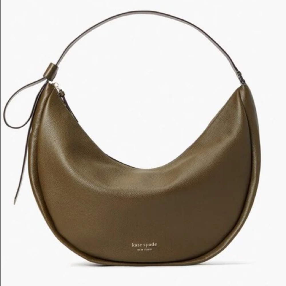 Kate Spade dark olive SMALL Smile Shoulder Bag
